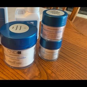 CND Retention plus acrylic powder pink and clear